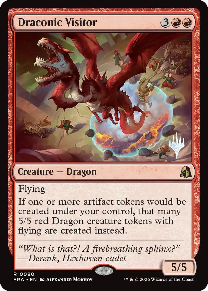 Image for Draconic Visitor (80) (PPFRA) - Magic: The Gathering