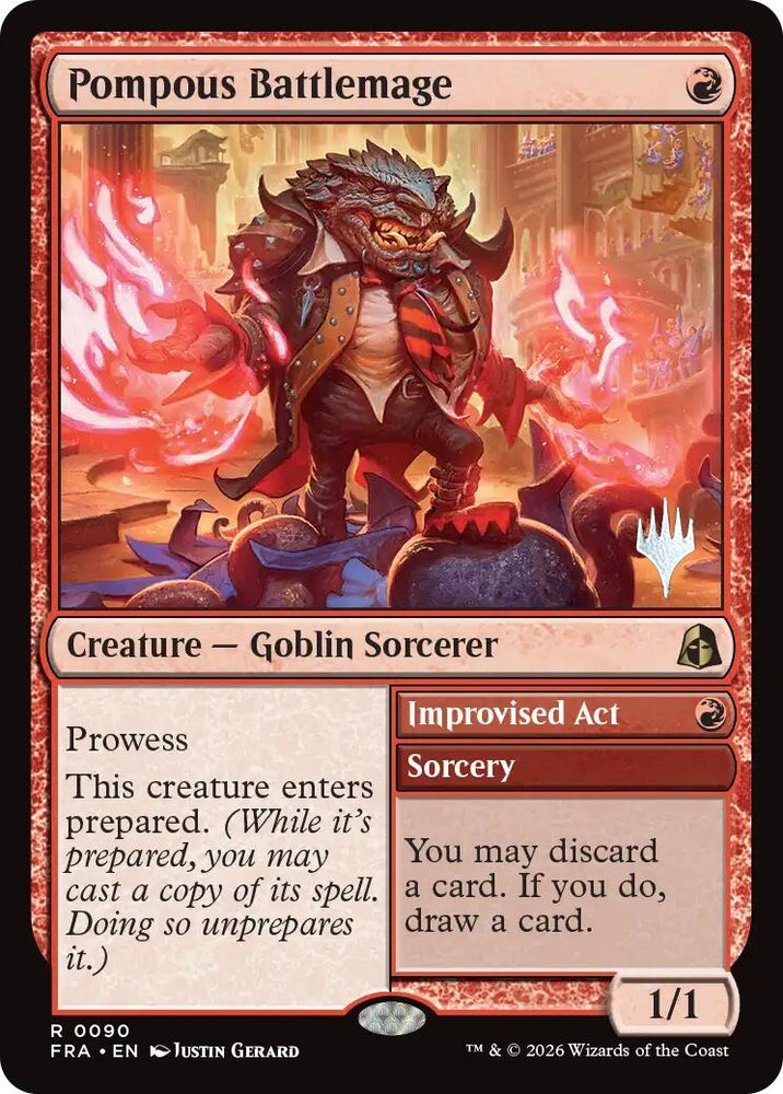 Image for Pompous Battlemage (90) (PPFRA) - Magic: The Gathering