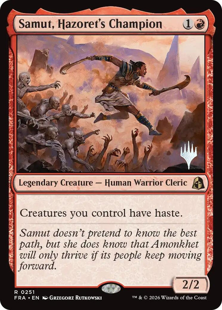 Image for Samut, Hazoret's Champion (251) (PPFRA) - Magic: The Gathering