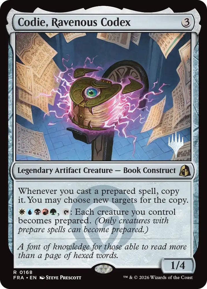 Image for Codie, Ravenous Codex (168) (PPFRA) - Magic: The Gathering