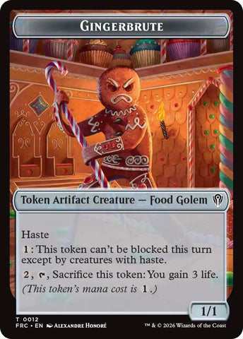 Image for Gingerbrute // Myr Double-Sided Token (12 // 15) (FRC) - Magic: The Gathering