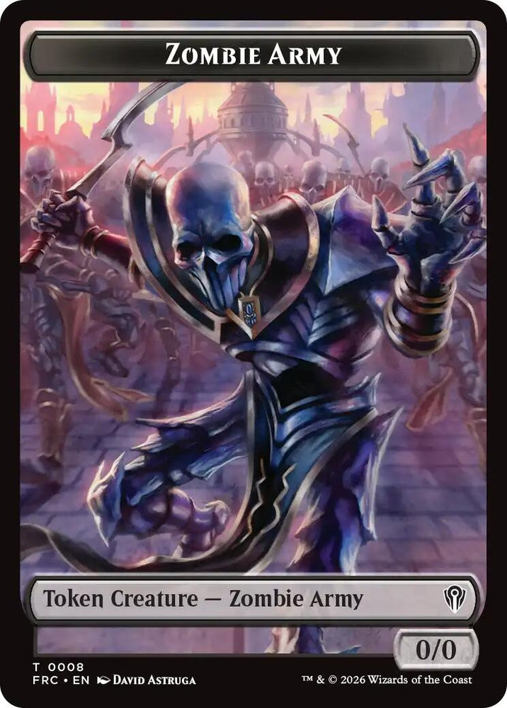 Image for Zombie Army // Goblin Double-Sided Token (8 // 9) (FRC) - Magic: The Gathering