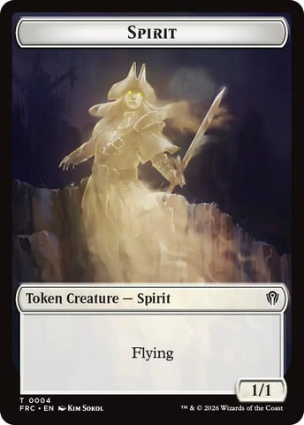 Image for Spirit // Jace Double-Sided Token (4 // 5) (FRC) - Magic: The Gathering