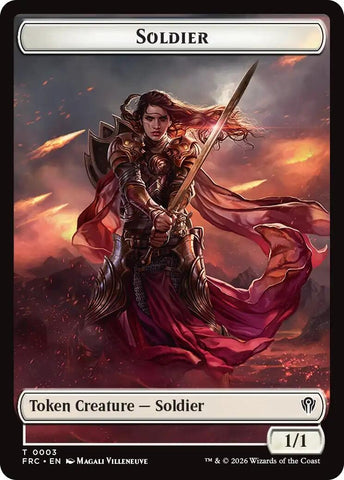 Image for Soldier // Map Double-Sided Token (3 // 14) (FRC) - Magic: The Gathering