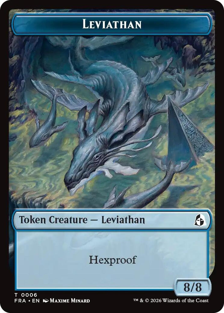 Image for Leviathan // Beast Double-Sided Token (6 // 8) (FRA) - Magic: The Gathering