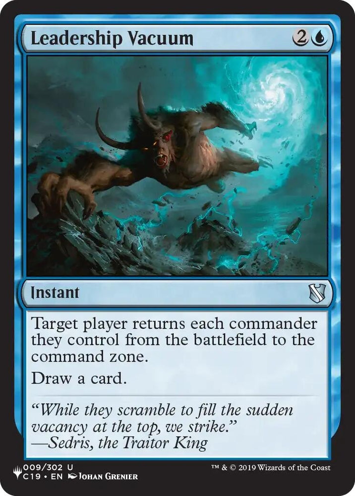 Image for Leadership Vacuum (9) (LIST) - Magic: The Gathering