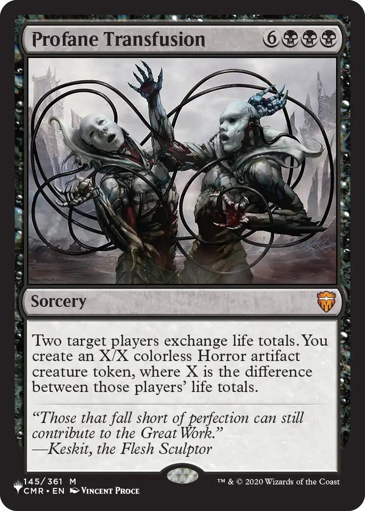 Image for Profane Transfusion (145) (LIST) - Magic: The Gathering