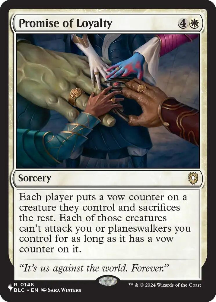 Image for Promise of Loyalty (148) (LIST) - Magic: The Gathering
