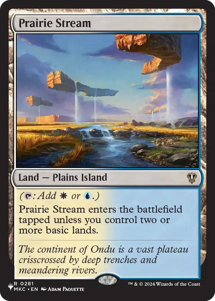 Image for Prairie Stream (281) (LIST) - Magic: The Gathering
