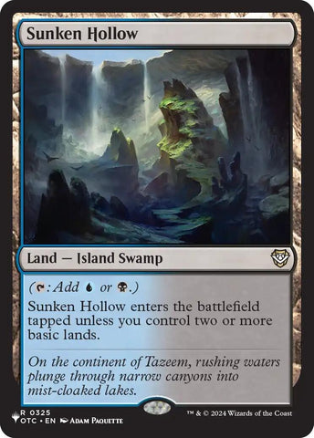 Image for Sunken Hollow (LIST) - Magic: The Gathering