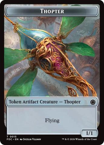 Image for Thopter // Phyrexian Germ Double-Sided Token (15 // 4) (FDC) - Magic: The Gathering