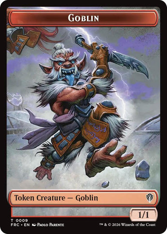 Image for Goblin // Spirit Double-Sided Token (9 // 4) (FRC) - Magic: The Gathering
