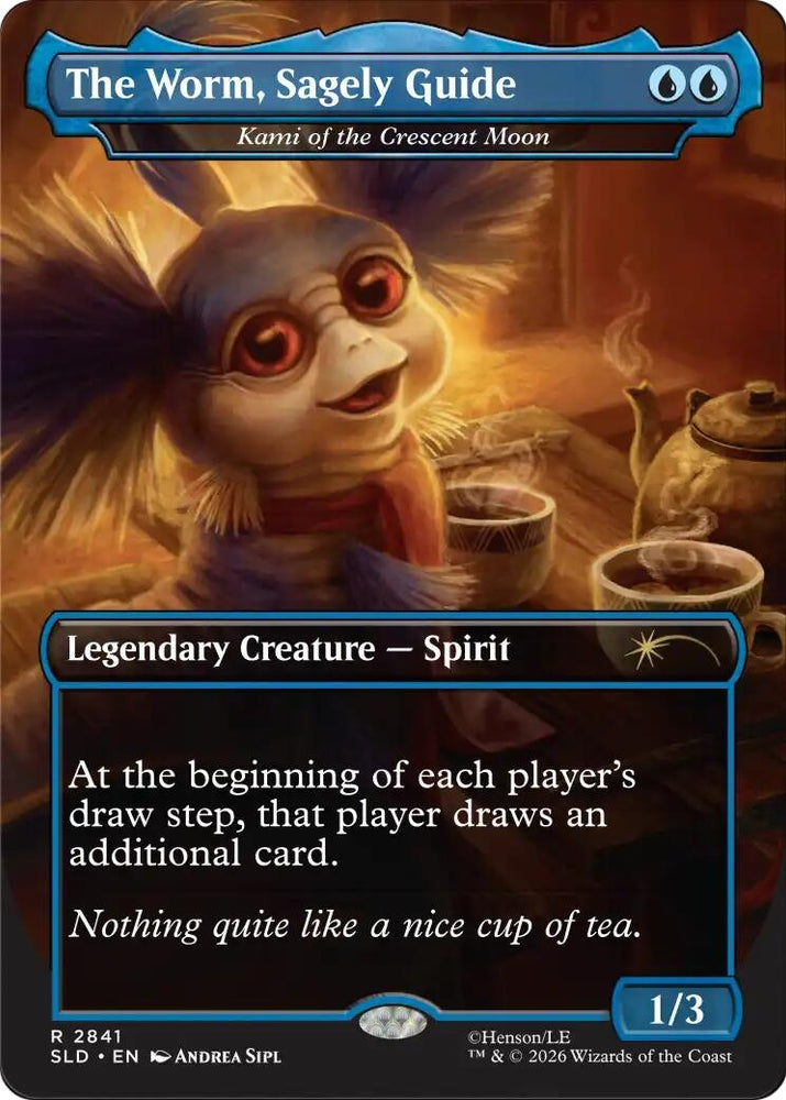 Image for The Worm, Sagely Guide  - Kami of the Crescent Moon (2841) (SLD) - Magic: The Gathering