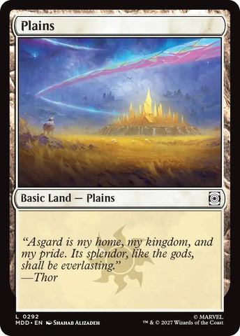 Image for Plains (0292) (292) (MDD) - Magic: The Gathering