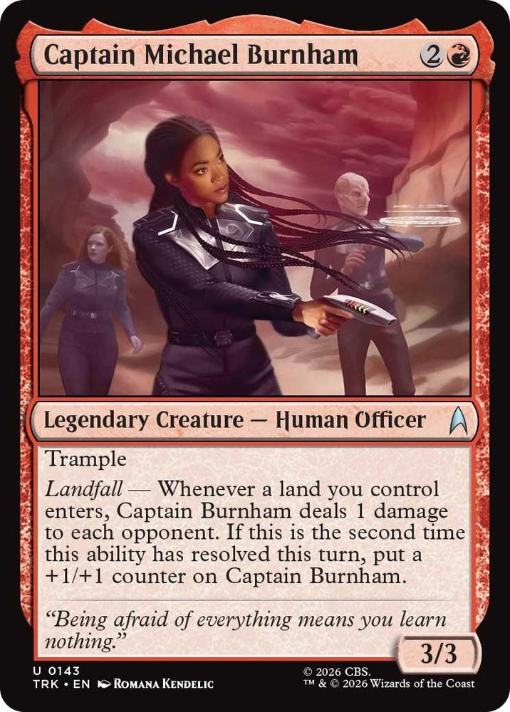 Image for Captain Michael Burnham (143) (TRK) - Magic: The Gathering