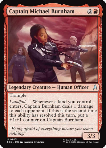 Image for Captain Michael Burnham (143) (TRK) - Magic: The Gathering