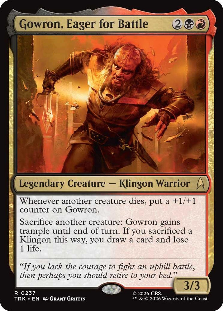 Image for Gowron, Eager for Battle (237) (TRK) - Magic: The Gathering