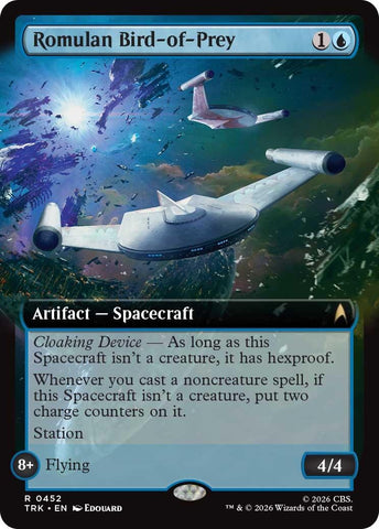 Image for Romulan Bird-of-Prey (Extended Art) (452) (TRK) - Magic: The Gathering