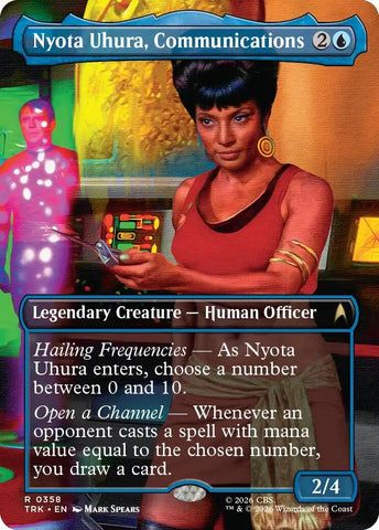 Image for Nyota Uhura, Communications (Borderless) (358) (TRK) - Magic: The Gathering