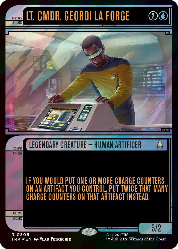 Image for Lt. Cmdr. Geordi La Forge (Showcase) (Surge Foil) (506) (TRK) - Magic: The Gathering