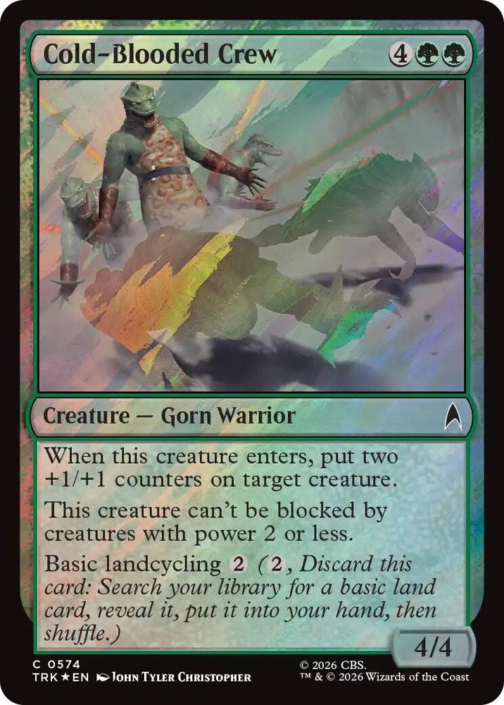 Image for Cold-Blooded Crew (Surge Foil) (574) (TRK) - Magic: The Gathering