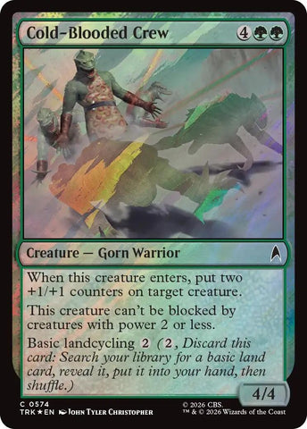 Image for Cold-Blooded Crew (Surge Foil) (574) (TRK) - Magic: The Gathering