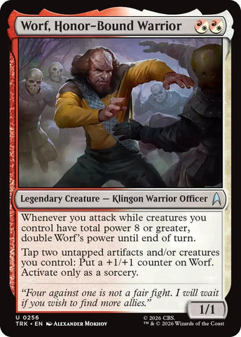 Image for Worf, Honor-Bound Warrior (256) (TRK) - Magic: The Gathering