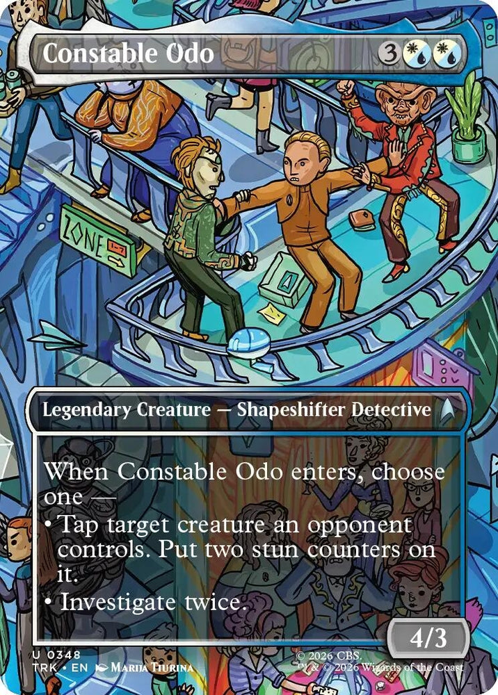 Image for Constable Odo (Borderless) (348) (TRK) - Magic: The Gathering