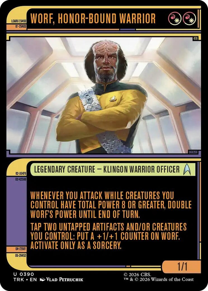 Image for Worf, Honor-Bound Warrior (Showcase) (0390) (390) (TRK) - Magic: The Gathering