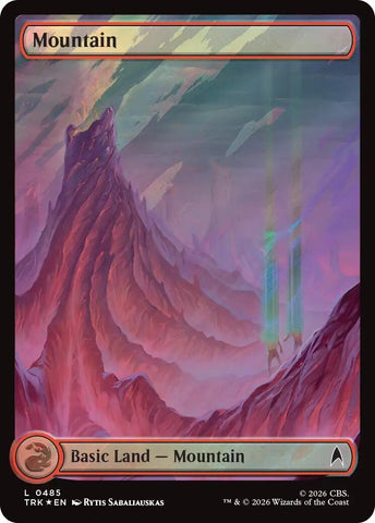 Image for Mountain (0485) (Surge Foil) (485) (TRK) - Magic: The Gathering