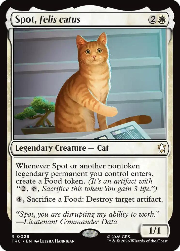Image for Spot, Felis catus (Surge Foil) (29) (TRC) - Magic: The Gathering