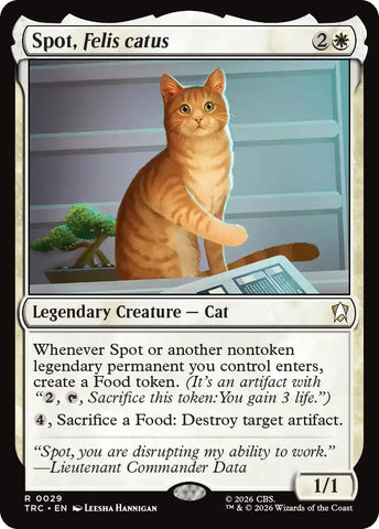 Image for Spot, Felis catus (Surge Foil) (29) (TRC) - Magic: The Gathering