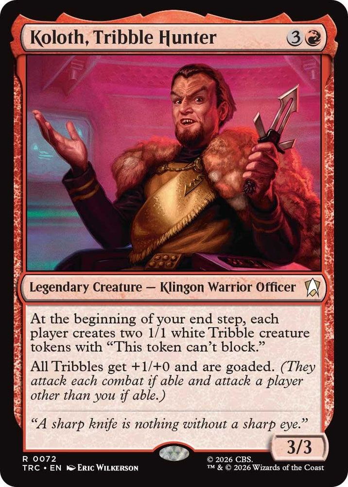 Image for Koloth, Tribble Hunter (72) (TRC) - Magic: The Gathering
