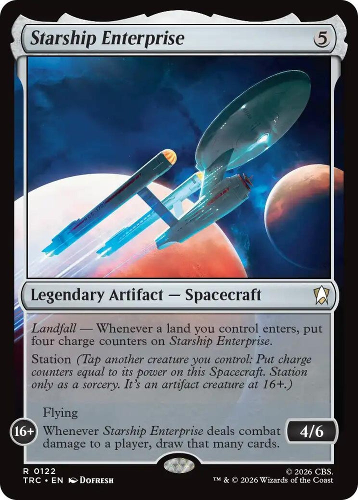 Image for Starship Enterprise (Surge Foil) (122) (TRC) - Magic: The Gathering