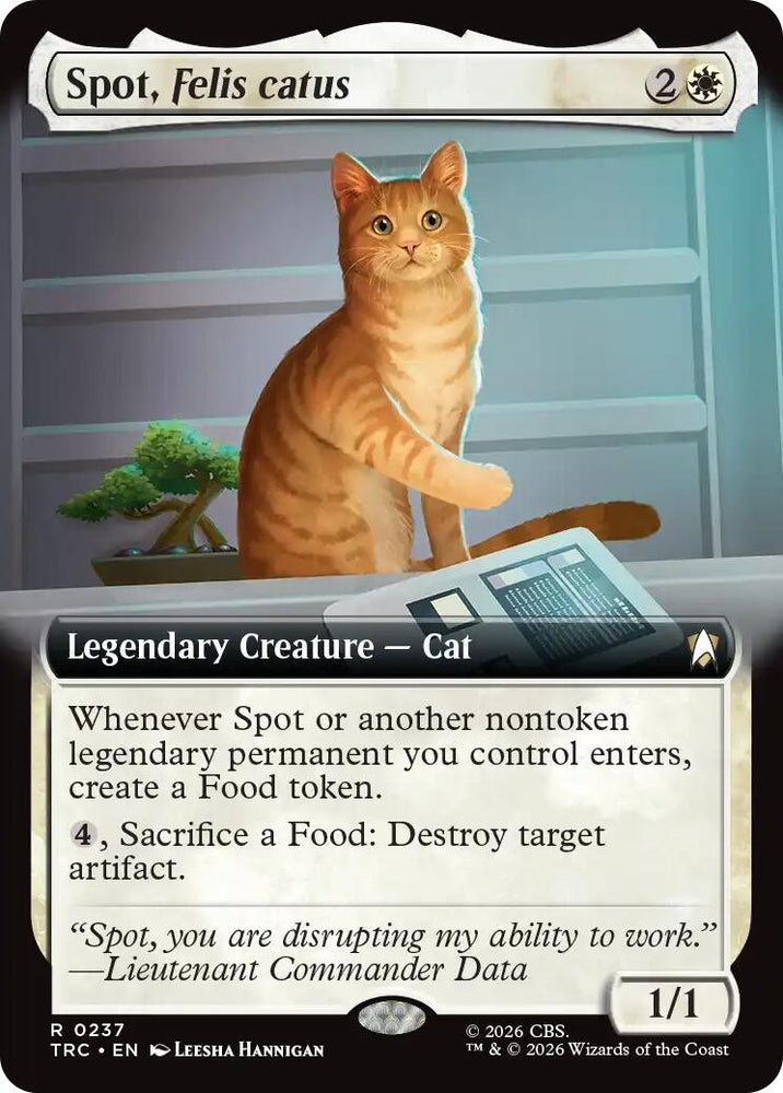 Image for Spot, Felis catus (Extended Art) (237) (TRC) - Magic: The Gathering