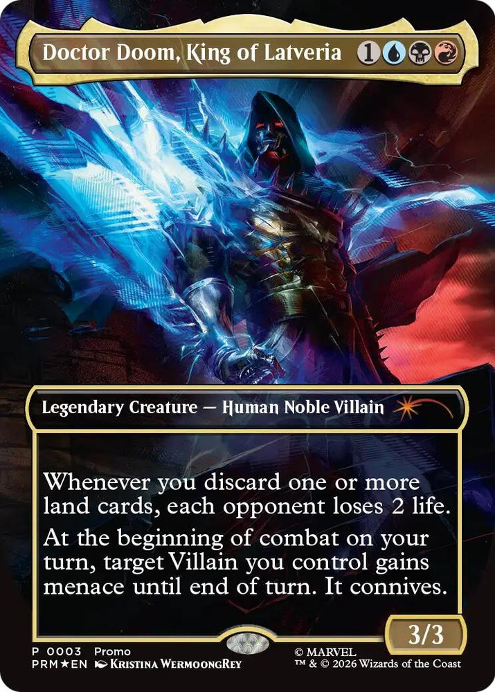Image for Doctor Doom, King of Latveria (Borderless) (0003) (3) (UMP) - Magic: The Gathering