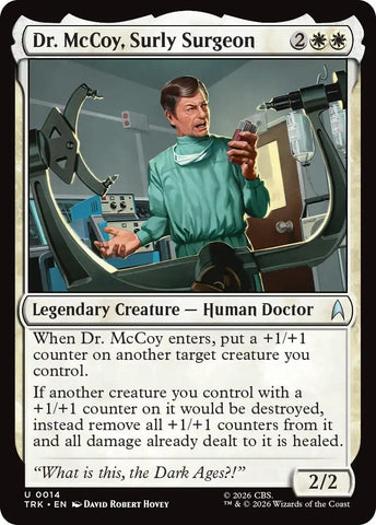 Image for Dr. McCoy, Surly Surgeon (14) (TRK) - Magic: The Gathering