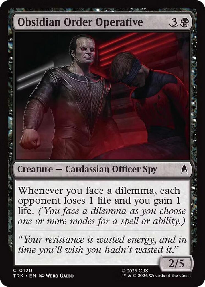 Image for Obsidian Order Operative (120) (TRK) - Magic: The Gathering