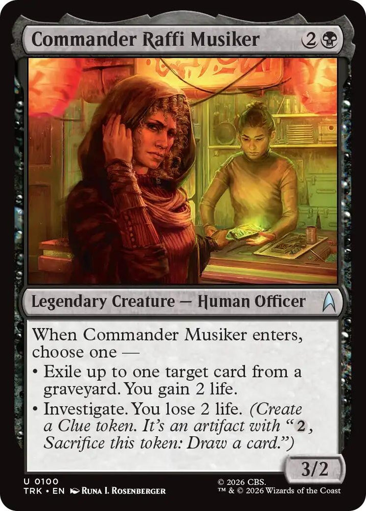 Image for Commander Raffi Musiker (100) (TRK) - Magic: The Gathering