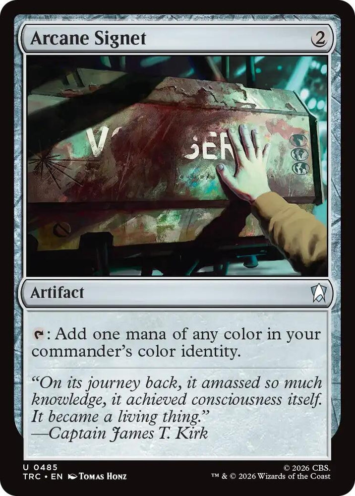 Image for Arcane Signet (Surge Foil) (485) (TRC) - Magic: The Gathering