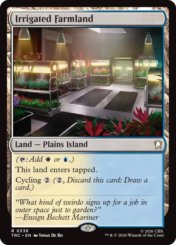 Image for Irrigated Farmland (Surge Foil) (538) (TRC) - Magic: The Gathering