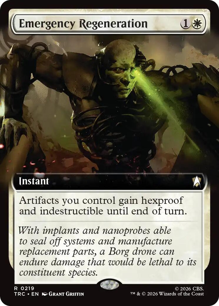 Image for Emergency Regeneration (Extended Art) (219) (TRC) - Magic: The Gathering