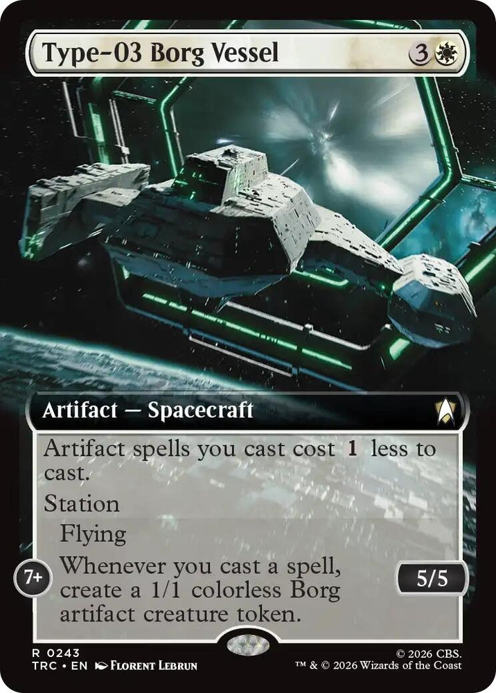 Image for Type-03 Borg Vessel (Extended Art) (243) (TRC) - Magic: The Gathering