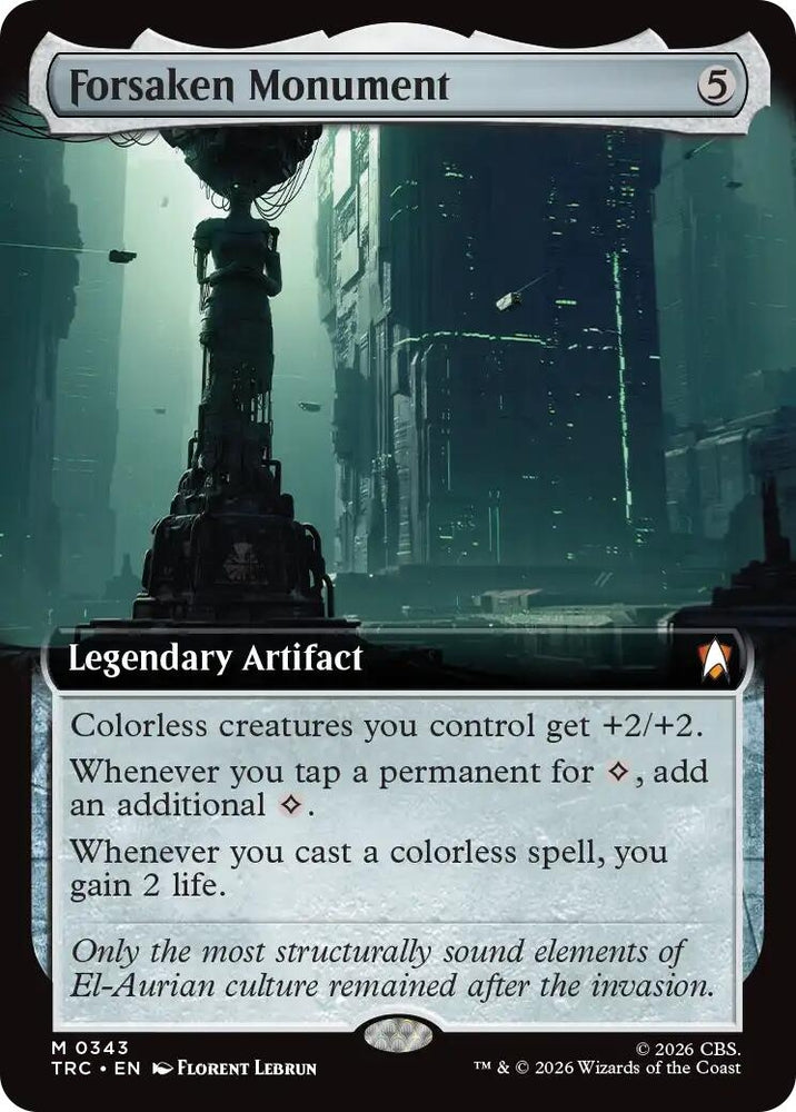 Image for Forsaken Monument (Extended Art) (343) (TRC) - Magic: The Gathering
