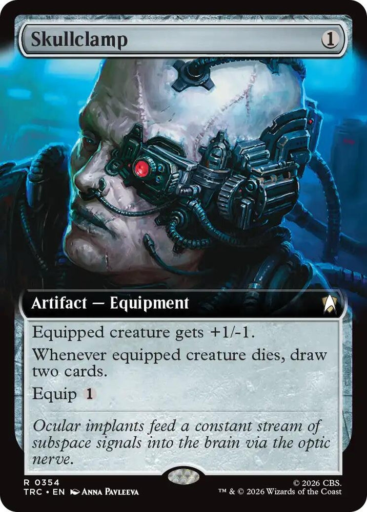 Image for Skullclamp (Extended Art) (354) (TRC) - Magic: The Gathering
