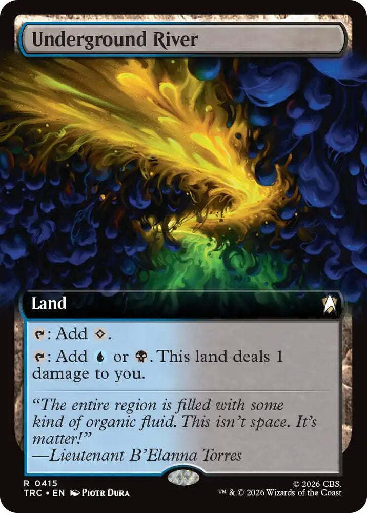 Image for Underground River (Extended Art) (415) (TRC) - Magic: The Gathering