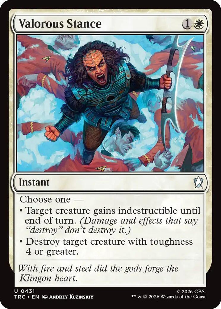 Image for Valorous Stance (Surge Foil) (TRC) - Magic: The Gathering