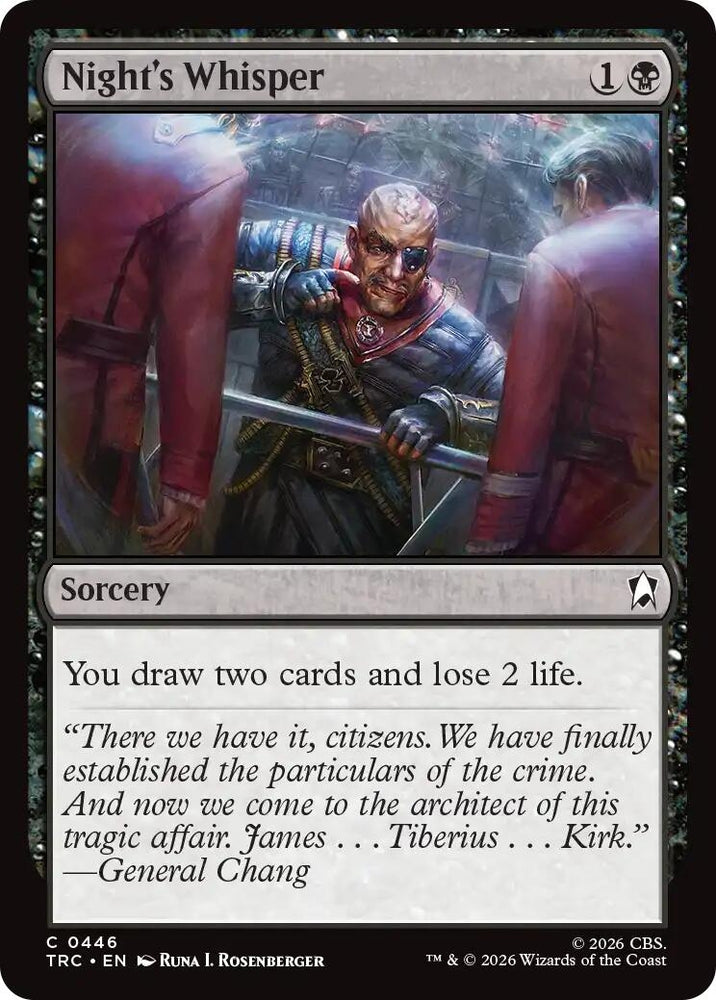 Image for Night's Whisper (TRC) - Magic: The Gathering