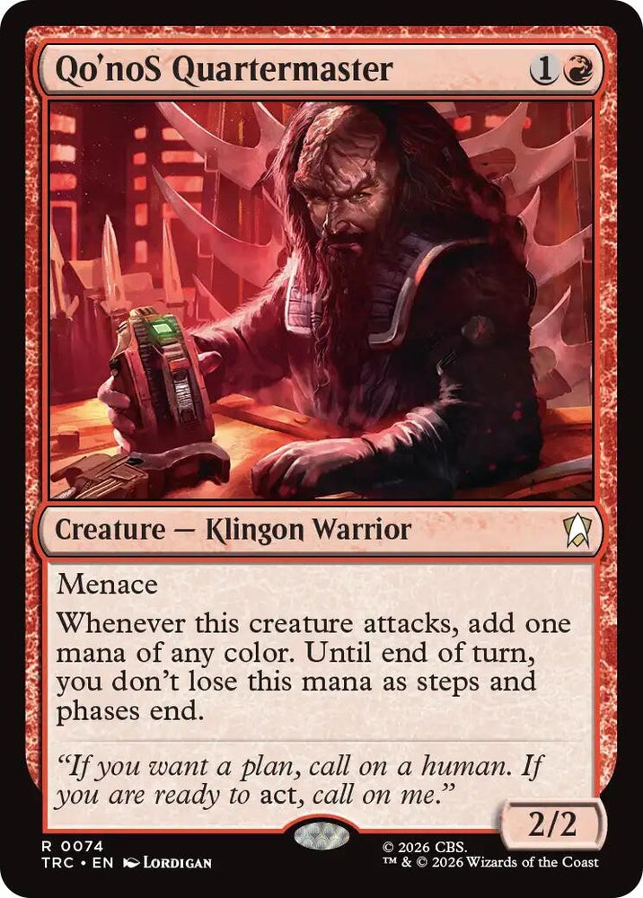 Image for Qo'noS Quartermaster (Surge Foil) (TRC) - Magic: The Gathering