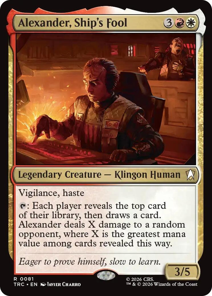 Image for Alexander, Ship's Fool (Surge Foil) (TRC) - Magic: The Gathering